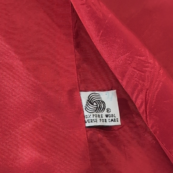 Pierre Dumas Red Blazer Structured Suit Jacket - Picture 5 of 7